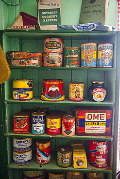 Old food conserves in the Port Lockroy research station, Antarctica, Polar Regions