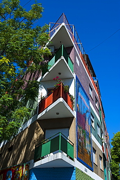 Colourful houses in La Boca neighbourhood in Buenos Aires, Argentina, South America