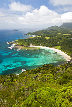 View from Malabar Hill over Lord Howe Island, UNESCO World Heritage Site, Australia, Tasman Sea, Pacific