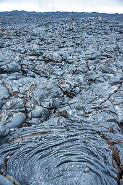 Cold lava after an eruption of Tolbachik volcano, Kamchatka, Russia, Eurasia 