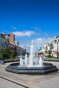 Picturesque Admiral Fokin Street, Vladivostok, Russia, Eurasia 