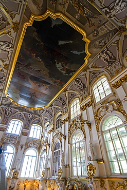 Jordan main staircase in the Hermitage (Winter Palace), UNESCO World Heritage Site, St. Petersburg, Russia, Europe