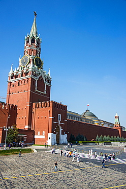 Tower of the Kremlin on Red Square, UNESCO World Heritage Site, Moscow, Russia, Europe