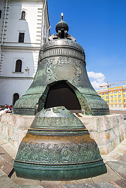 Tsar bell in the Kremlin, UNESCO World Heritage Site, Moscow, Russia, Europe 