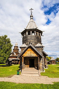 Wooden church in the Museum of Wooden Architecture, Suzdal, Golden Ring, Russia, Europe 