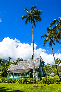 Wai'oli Hui'ia Church in Hanalai on the island of Kauai, Hawaii, United States of America, Pacific