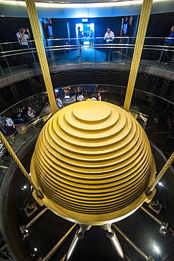 Giant tuned mass damper in the Taipei 101 Tower, Taipei, Taiwan, Asia