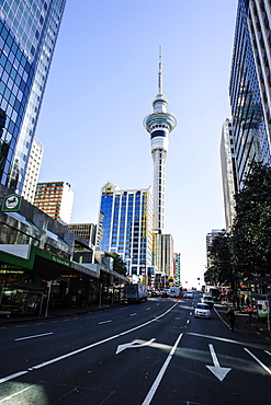 Downtown Auckland with its high rise buildings, Auckland, North Island, New Zealand, Pacific