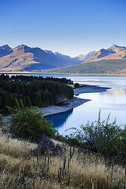 Lake Pukaki, Mount Cook National Park, UNESCO World Heritage Site, South Island, New Zealand, Pacific