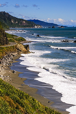 The untouched west coast of South Island between Greymouth and Westport, West Coast, South Island, New Zealand, Pacific