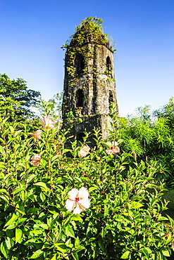 Cagsawa Church, Mount Mayon, Legaspi, Southern Luzon, Philippines, Southeast Asia, Asia