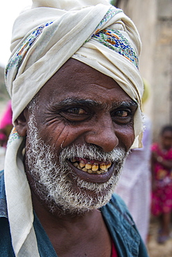 Friendly old Bedouin man, lowlands of Eritrea, Africa