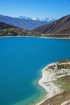 Lake Kezenoyam (Lake Goluboye) in Chechen Mountains, half in Chechnya and half in Dagestan, Caucasus, Russia, Europe