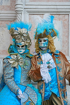 Masks at the Venice Carnival, Venice, Veneto, Italy, Europe