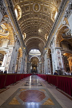 St. Peter's Basilica, Vatican City, UNESCO World Heritage Site, Rome, Lazio, Italy, Europe