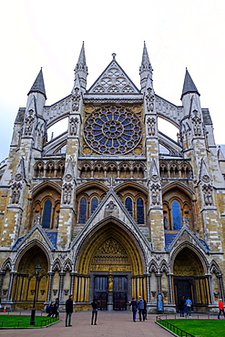 North entrance of Westminster Abbey, London, England, United Kingdom, Europe