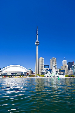 City skyline showing CN Tower, Toronto, Ontario, Canada, North America