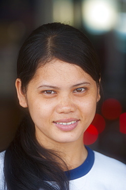 Woman, portrait, Phnom Penh, Cambodia, Indochina, Southeast Asia, Asia