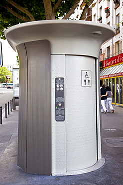 Public street toilet, Paris, France, Europe