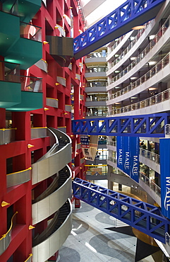 Interior of Asia and Pacific Trade Center (ATC) at Cosmo Square on Sakishima Island, Osaka, Japan, Asia