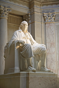 Statue of Benjamin Franklin in Philadelphia, Pennsylvania, United States of America, North America