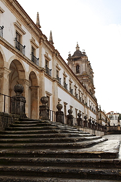 The steps of Alcobaca Monastery, UNESCO World Heritage Site, Alcobaca, Estremadura, Portugal, Europe