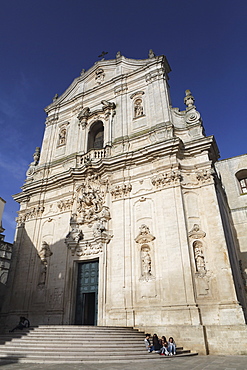 The Baroque style Basilica of St. Martin (Basilica San Martino) in Martina Franca, Apulia, Italy, Europe