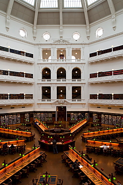 Main hall, State Library of Victoria, Melbourne, Victoria, Australia, Pacific