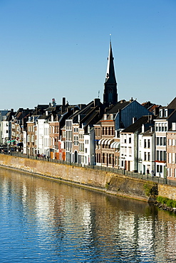 Wijck area on the River Maas, Maastricht, Limburg, The Netherlands, Europe