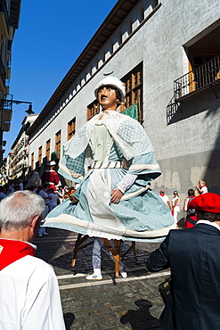 Parade of Giants and Big-heads, San Fermin street festival, Pamplona, Navarra (Navarre), Spain, Europe