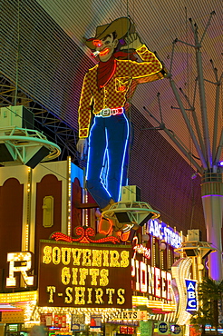 Fremont Street, Downtown Old Las Vegas, Las Vegas, Nevada, United States of America, North America 