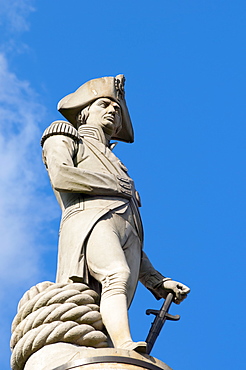 Lord Nelson, Nelson's Column, Trafalgar Square, London, England, United Kingdom, Europe