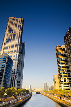 Al Qasba Canal, Sharjah, United Arab Emirates, Middle East