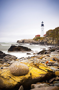 Portland Head Lighthouse, Portland, Maine,New England, United States of America, North America