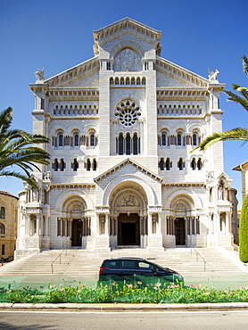 Cathedral of Our Lady of the Immaculate Conception, Monaco, Cote d'Azur, French Riviera, Mediterranean, Europe