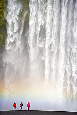 Skogar waterfall in the southwest, Iceland, Polar Regions