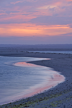 Sunset over Mogundula island in the Quirimbas archipelago in northern Mozambique, Indian Ocean, Africa