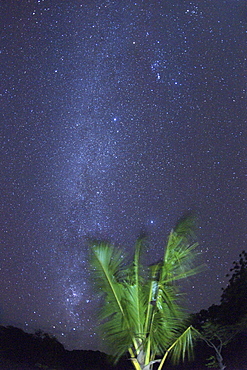 Milky way stars seen from Mogundula island in the Quirimbas archipelago in northern Mozambique, Africa