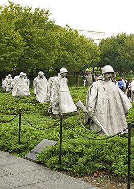 Korean War Veterans Memorial in Washington .C., United States of America, North America