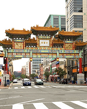 Chinatown Gateway in Washington D.C., United States of America, North America