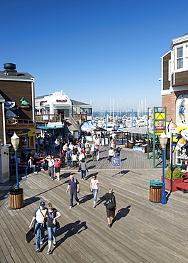 Pier 39 in the Fisherman's Wharf waterfront area of San Francisco, California, United States of America, North America