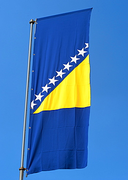 The flag of Bosnia and Herzegovina, Europe