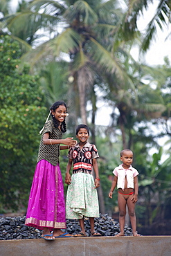 Children at Kalapet near Pondicherry in India