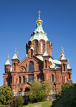 Uspenski cathedral in Helsinki, Finland, Scandinavia, Europe