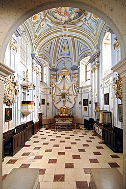 Chapel inside the Hrad Krasnohorske museum in eastern Slovakia.