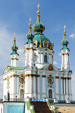 St. Andrew's Church in Kiev, the capital of Ukraine, Europe