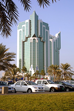 The Salam Tower on Doha's west bay in Qatar.