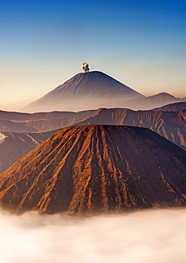 Gunung Semeru, an active stratovolcano in Bromo Tengger Semeru National Park, Java, Indonesia.