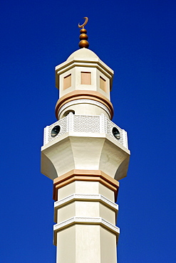 The minaret of a mosque in Doha.