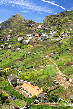 Scenery around the village of Caldeira on the south coast of Madeira.